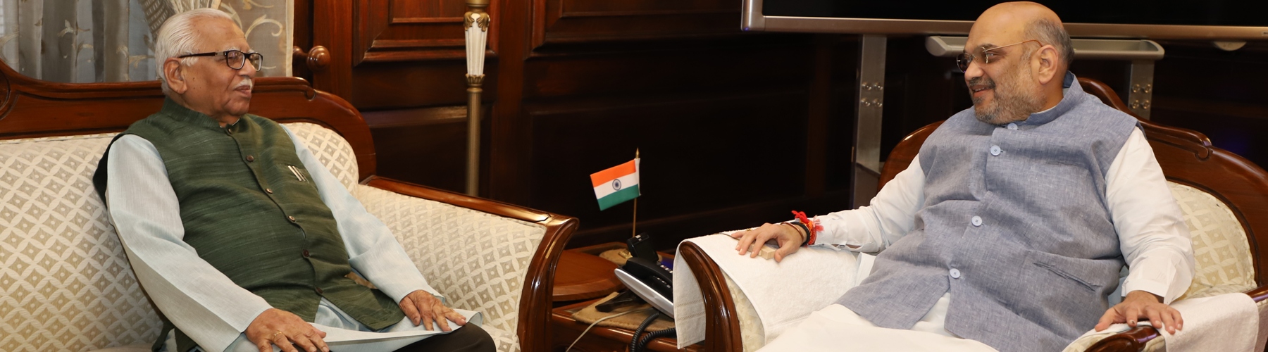 The Governor of Assam Shri Jagdish Mukhi calling upon Union Home Minister Shri Amit Shah in New Delhi on June 14, 2019.