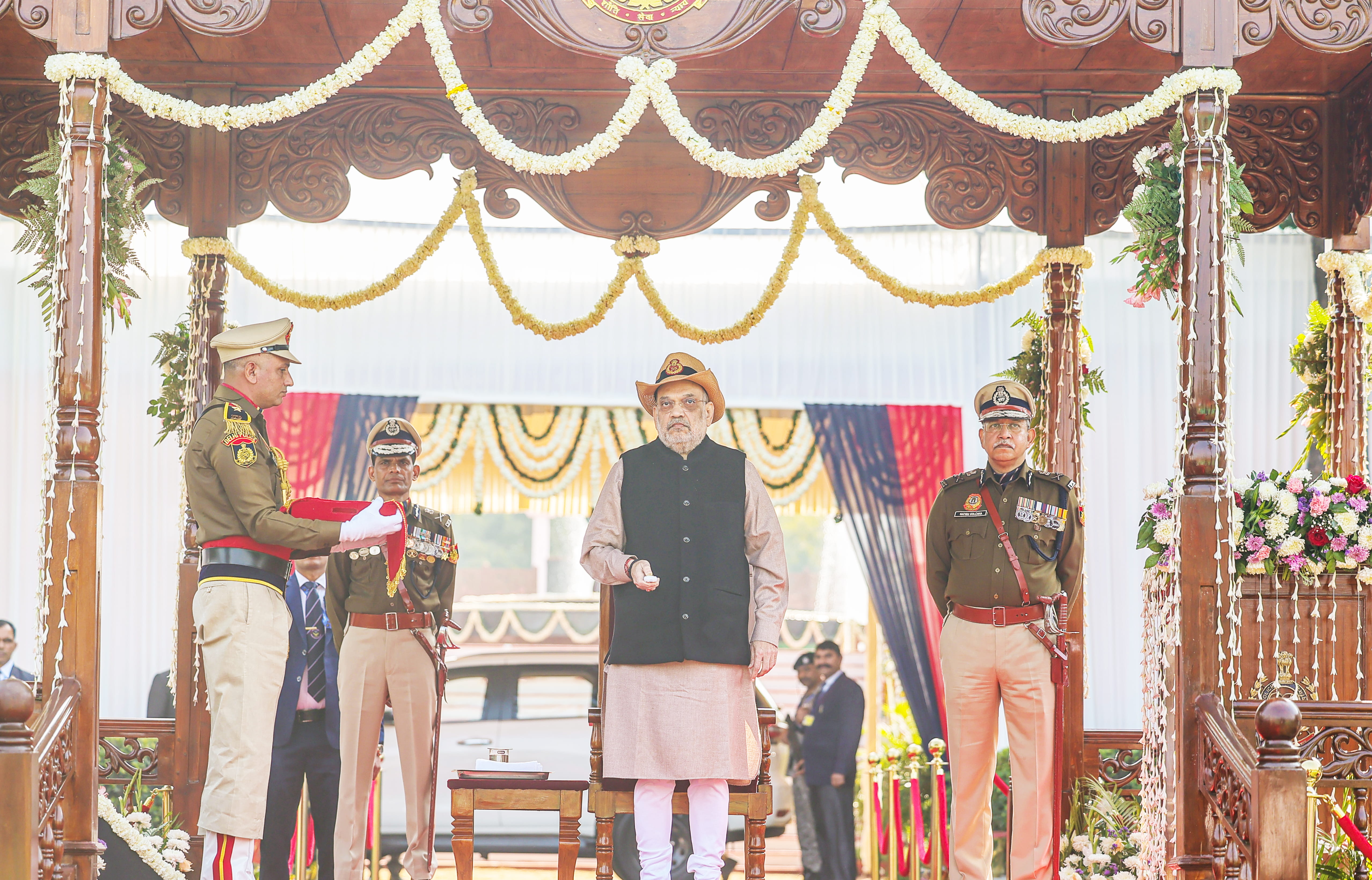 Union Home Minister and Minister of Cooperation Shri Amit Shah addresses the 79th Raising Day ceremony of Delhi Police as the Chief Guest in New Delhi