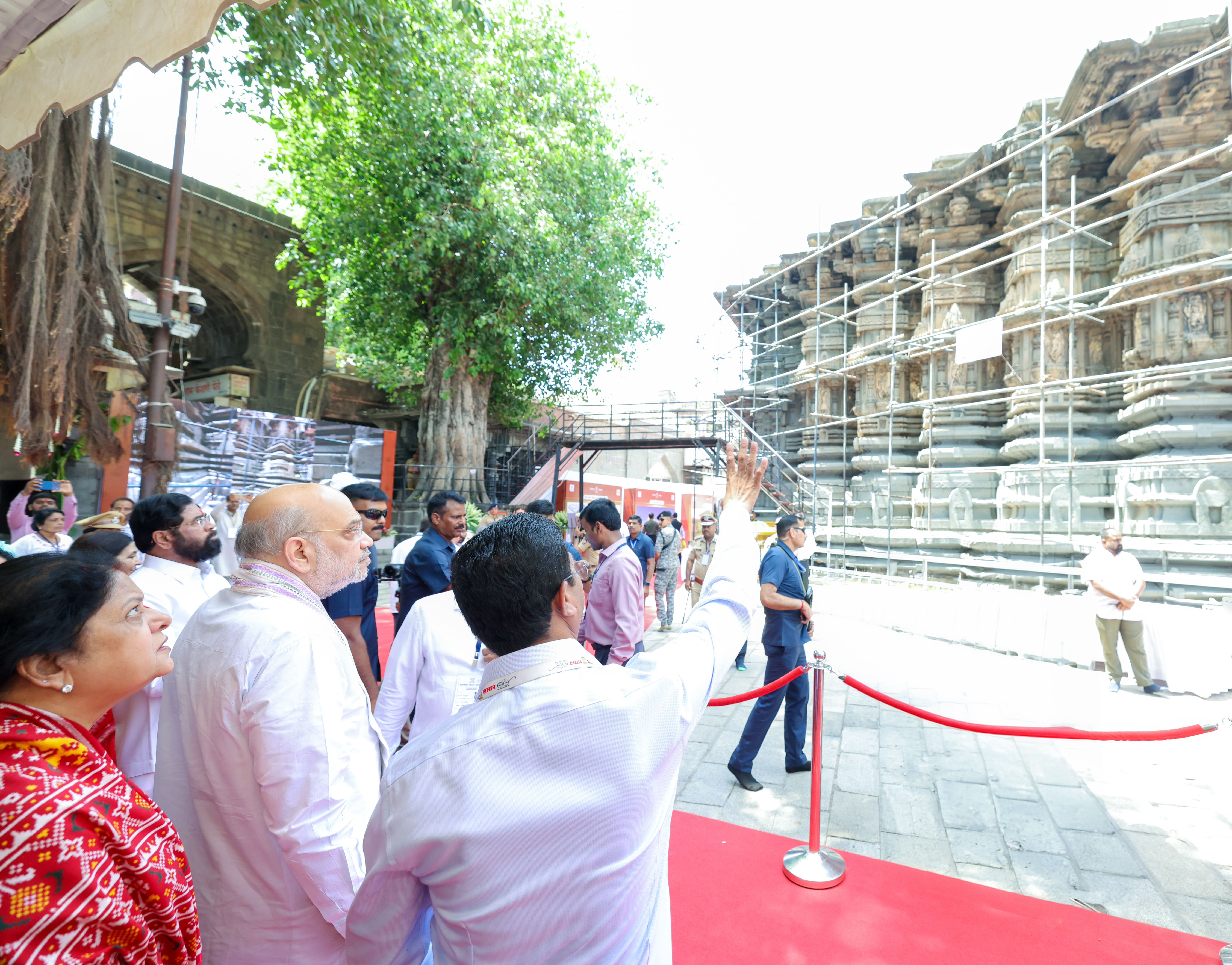 Union Home Minister and Minister of Cooperation Shri Amit Shah Laid the foundation stone for the modernization and beautification project of the Shri Ambabai Mahalakshmi Temple complex in Kolhapur, Maharashtra, to be undertaken at a cost of ₹1,500 crore.