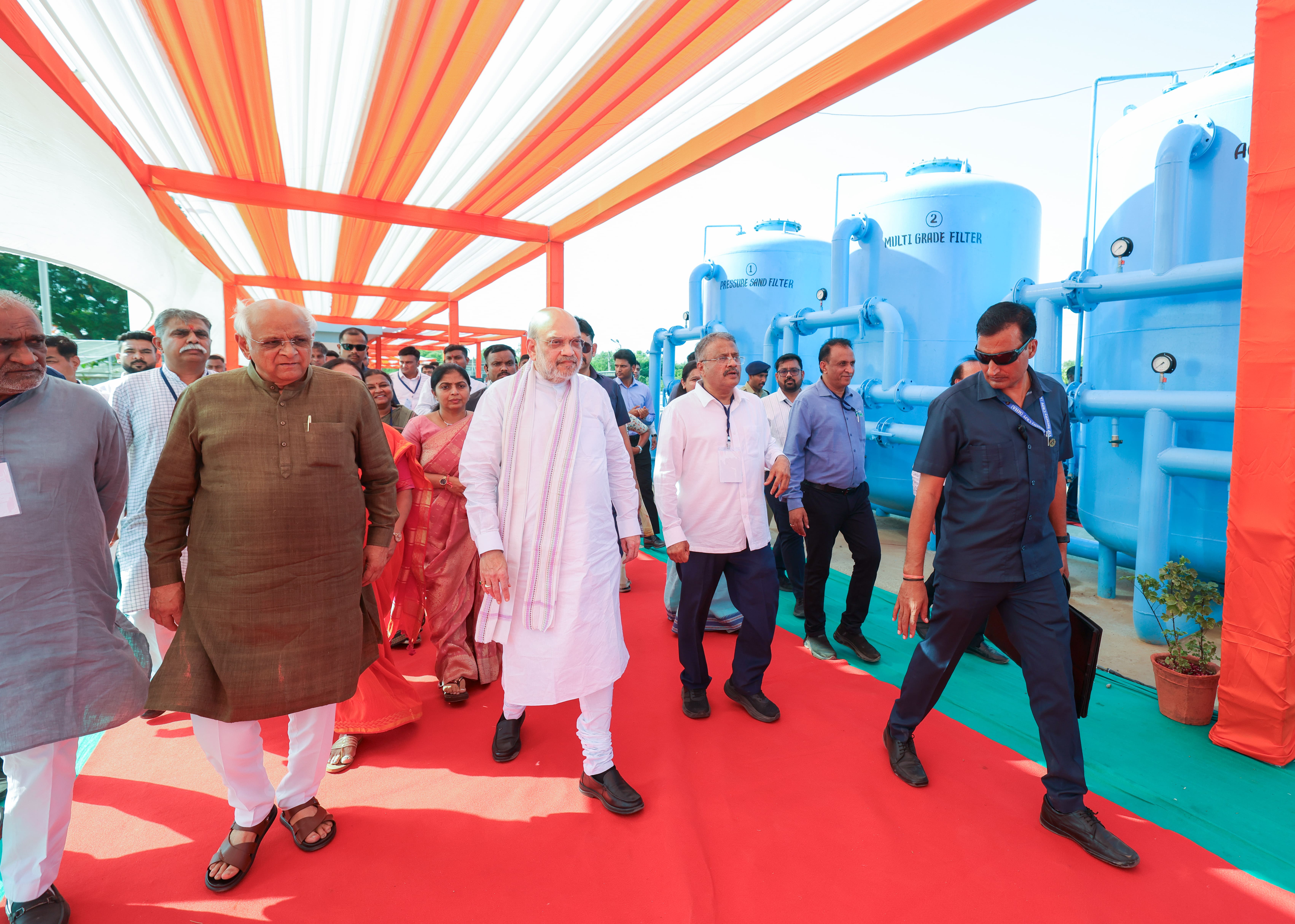 Union Home Minister and Minister of Cooperation Shri Amit Shah today inaugurated a newly constructed garden in Sector 1, built by the Gandhinagar Municipal Corporation, and inspected the newly constructed Sewage Treatment Plant in Kolvada & planted tree.