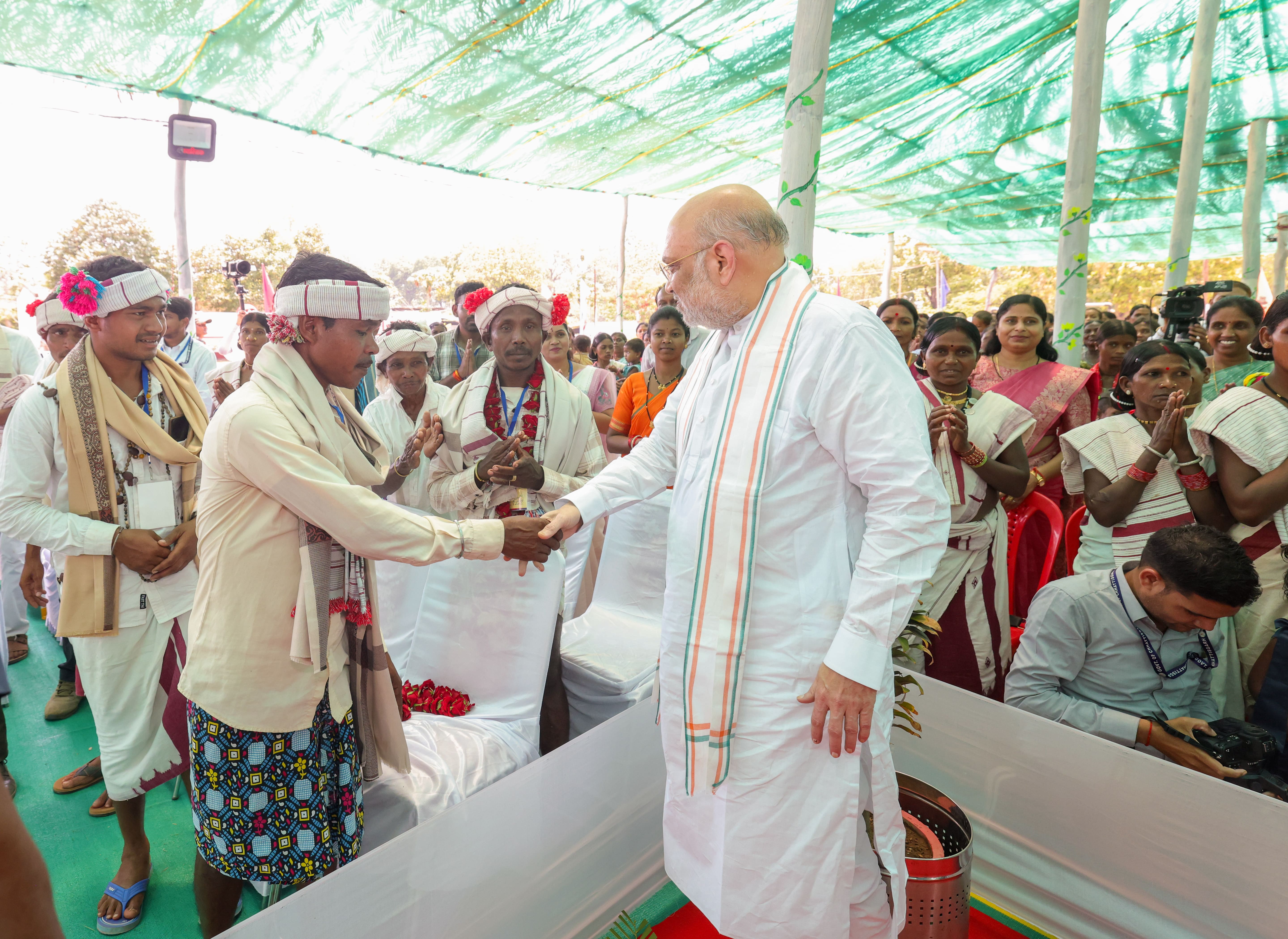 Union Home Minister and Minister of Cooperation Shri Amit Shah inaugurated the Jan Seva Kendra (CSC) in Bastar, Chhattisgarh
