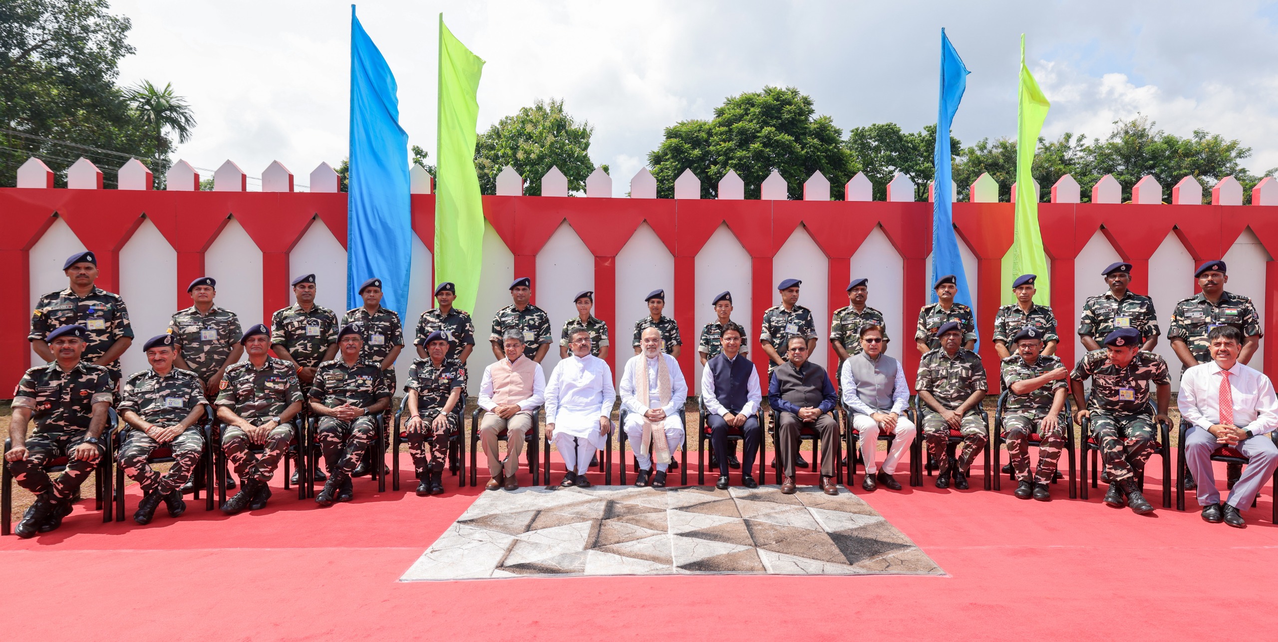 Union Home Minister and Minister of Cooperation Shri Amit Shah inaugurates and lays the foundation stones for various projects of SSB in Siliguri and interacts with the personnel