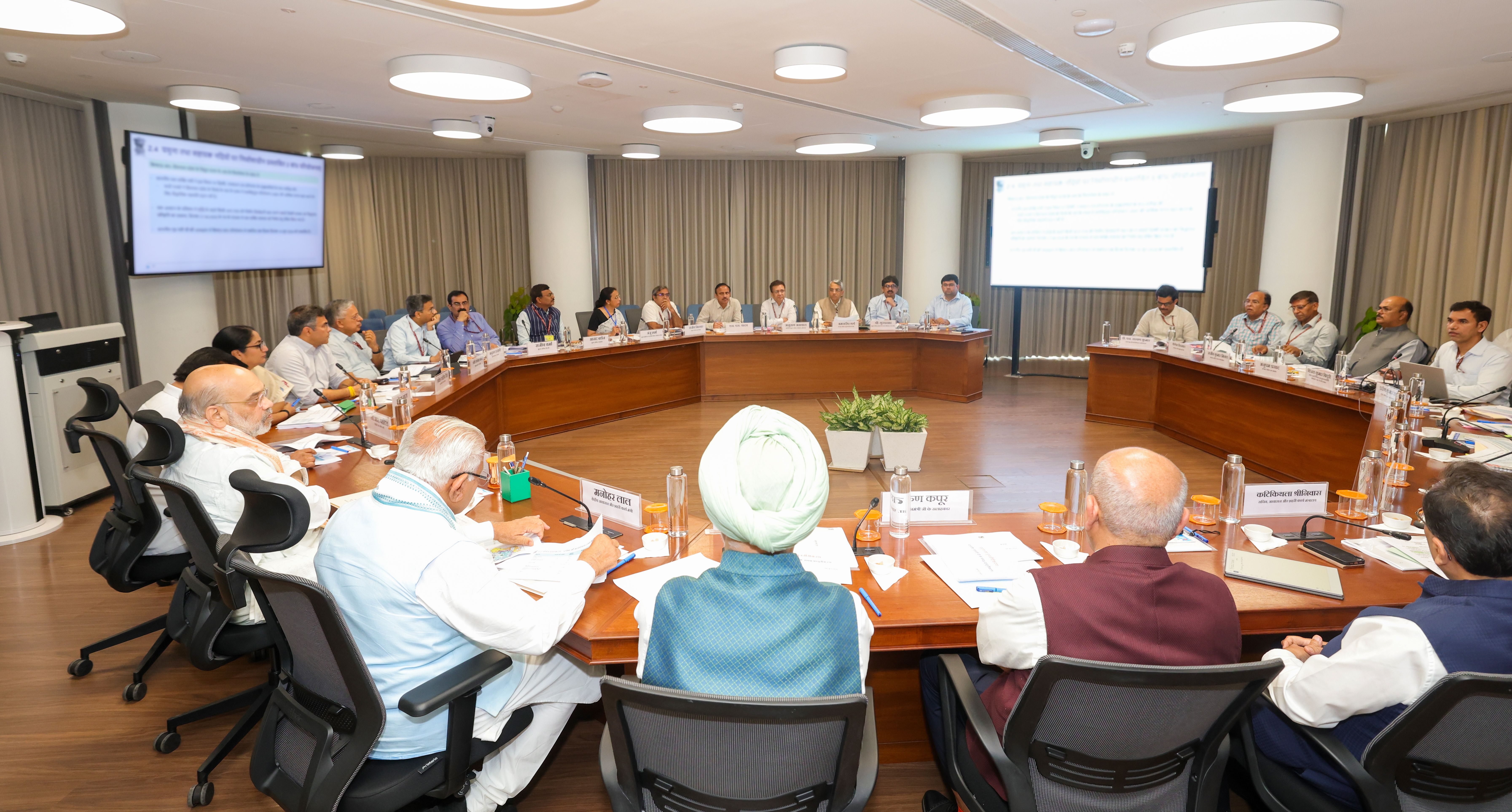 Union Home Minister and Minister of Cooperation, Shri Amit Shah chairs a review meeting in Delhi on the issue of Yamuna rejuvenation