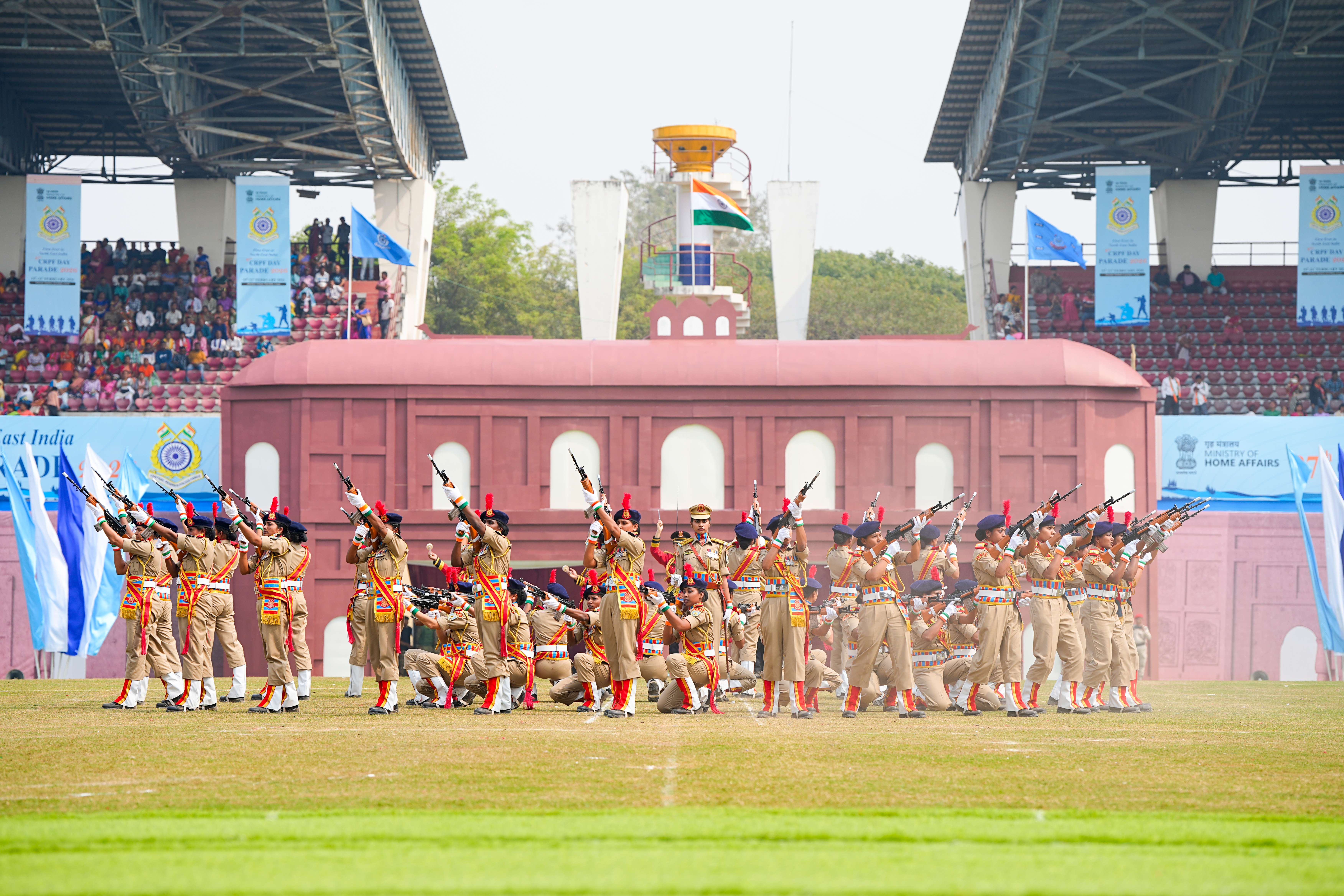 Union Home Minister and Minister of Cooperation, Shri Amit Shah attends the 87th Raising Day celebrations of CRPF in Guwahati, Assam
